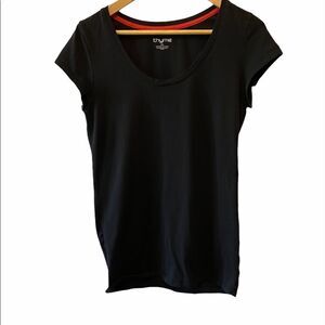 NWOT TYME Maternity Black Stretch ShortSleeve Tee